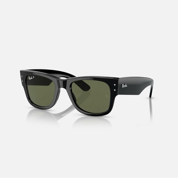 Ray-Ban Polarized Mega Wayfarer, Polished Black - Picture 1 of 8